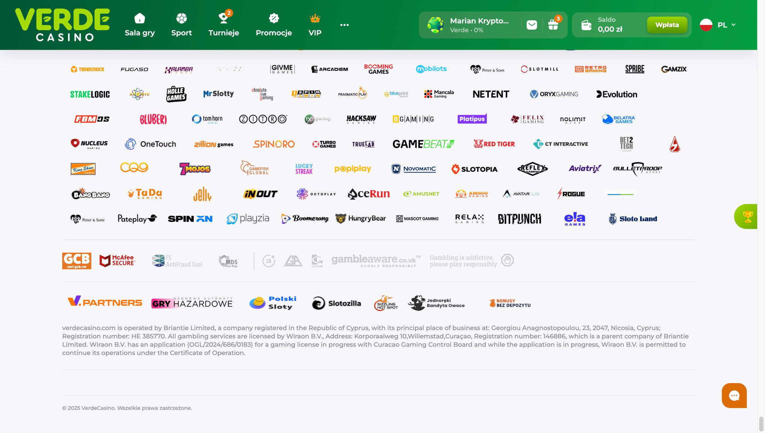 Kasyno Verde Licencja